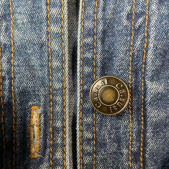 Ca.Sual Jean Jacket Blue Women’s Size L normal wear - Picture 3 of 7